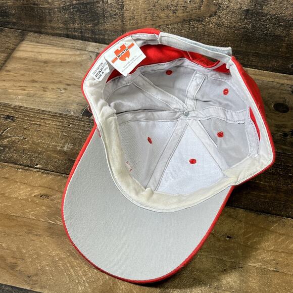 WURTH baseball cap hat Khaki Red embroidered adjustable one size fits most - Picture 4 of 4